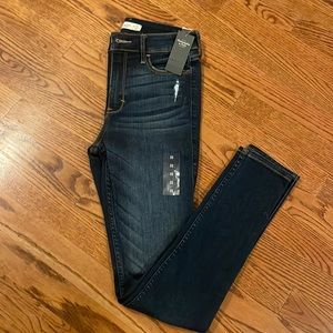High rise super skinny jeans
